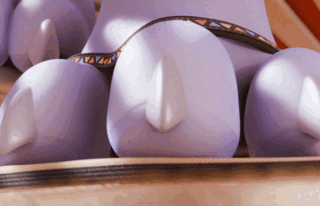 A close up view of dragon paws in a sandal sitting indoors; the toes lifting up and thumping down.