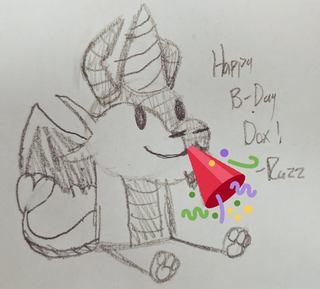 Birthday Gift (party popper emoji) by Razzdrgn