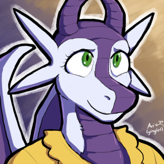 A kind dragon looking up at the camera.