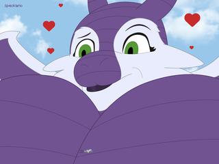 A plane flying in front of the boobs of a giant dragoness.